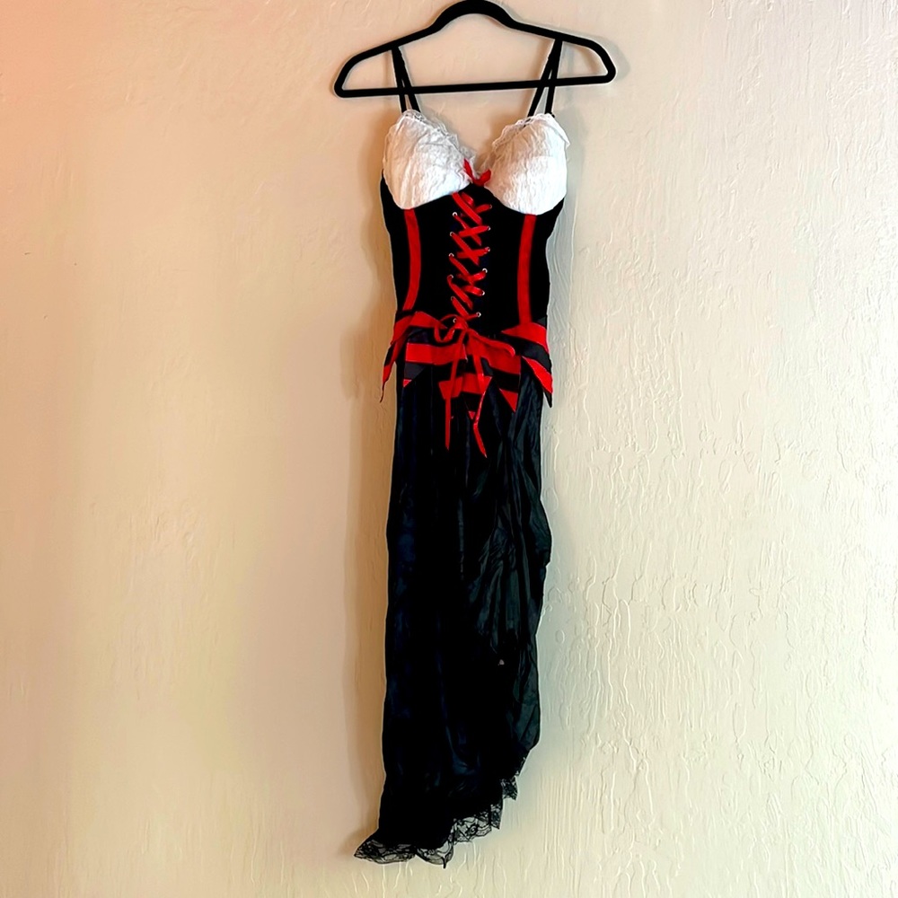 Sexy Pirate Costume for Adults-Queen of the Sea, Size Medium, Dress & Sleevelet